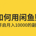千金宝库分享：普通人如何利用咸鱼上赚钱的，开启月入10000+副业